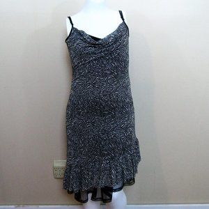 Betsey Johnson Bl/Wh Animal Print Sz L